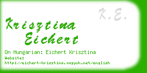 krisztina eichert business card